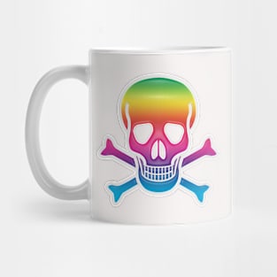 Rainbow Skull Mug